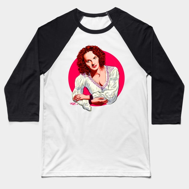 Maureen O'Hara - An illustration by Paul Cemmick Baseball T-Shirt by PLAYDIGITAL2020